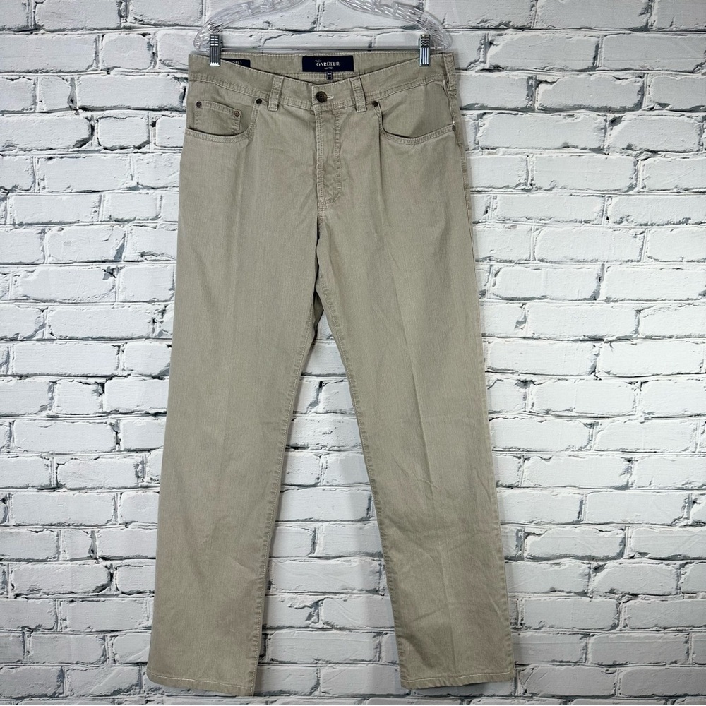 Atelier Gardeur Nigel 1 Regular Fit Men’s Chino Pants 34x32 Gray Beige
